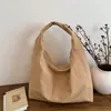 Bolsa grande de cor sólida, elegante e casual, para mulheres, novo estilo 2026, bolsa de ombro, bolsa tote para o dia a dia, bolsa de ombro da moda
