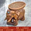 Banqueta de Elefante para Sala de Estar em Casa, Ornamento de Elefante que Atrai Fortuna, Banqueta para Trocar Sapatos, Pode Ser Usada como Item de Boa Sorte na Entrada, Banqueta que Atrai Fortuna