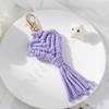 Nuevo llavero con cordón para bolso tejido a mano estilo bohemio, adornos de regalo para novias, venta al por mayor