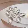 22mm Gota de Agua Galvanizada Iridiscente Agujero Único Doble Cara Forma de Malla Coloridos Accesorios para Joyería DIY Hecha a Mano Materiales para Pulseras