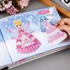 Libro de Pegatinas de Disfraces de Pequeña Princesa Set Completo de 8 Libros Niños y Niñas de 3-6 Años Variedad de Pegatinas Juguete de Libro de Pegatinas para Disfrazar