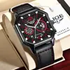 Reloj Deportivo Lige/Lige Transfronterizo Octagonal para Hombre Multifuncional Impermeable con Calendario Luminoso