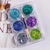Nova Série Menina Sereia Gel Escamas de Peixe Lantejoulas Gel Flash Performance de Palco Menina Suave COS Manicure Lantejoulas