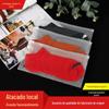 Fosco horizontal roupas zíper saco de armazenamento de roupas íntimas transparente ziplock saco meias saco de embalagem de plástico fábrica atacado