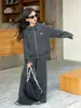 Conjunto Casual de Otoño para Niñas 2025 Nuevo Estilo para Niñas Mayores, Sudadera de Rayas a la Moda de Primavera y Otoño y Pantalones de Pierna Ancha Conjunto de Dos Piezas