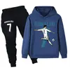 Hoodies e Moletons Infantis Estampados Mais Vendidos Transfronteiriços para Meninos e Meninas, Conjuntos Gráficos de Desenho Animado para Primavera e Outono