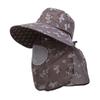 Sombrero de Sol para Mujer Sombrero de Protección Solar para Exteriores Fresco Combinable Protección de Cuello Protección Solar de Superficie Sombrero para Recolección de Té Sombrero de Protección Solar de Ala Ancha