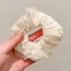 Acessório de cabelo elástico, estilo jovem, scrunchie moderno novo de 2025, headwear de tecido de malha elegante de verão para mulheres