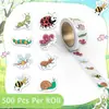 Pegatinas de Insectos de Dibujos Animados Adhesivas Láser para Maestros de Jardín de Infancia para Recompensar a Estudiantes de Primaria, Pegatinas Decorativas de Sellado para Bricolaje