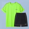 Ropa deportiva de secado rápido para hombre, de seda helada, para otoño e invierno, de manga corta, para correr por la mañana, con plumas, para entrenamiento de baloncesto