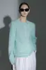 Cardigan de Lã Escovada Sem Costura Integrado Estilo Francês Suéter Feminino 2026 Novo Top Feminino Novo Modelo