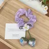 Elástico de Cabelo Morango Tulipa para Mulheres com Estilo Floresta de Luxo, Novo Modelo 2025 Elástico de Fita para Cabelo com Flor