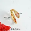 Novo anel de ouro de areia estilo vietnamita chinês maré nacional anel em formato de cobra do zodíaco com zircônia incrustada joia versátil feminina duradoura sem desbotamento atacado