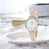 Shengke SK novo simples moda casual quartzo pulseira de fibra de água redondo relógio de estudante