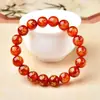 Pulsera de Ágata Roja Cuatro Bestias Míticas para Mujeres y Hombres Pulsera de Cristal Qinglong Tigre Blanco Suzaku Xuanwu Ágata Negra Rosario Venta al por Mayor