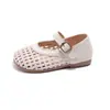 Nuevos Zapatos de Verano para Niños: Sandalias tejidas huecas para niñas, Zapatos casuales suaves y cómodos para bebés, Zapatos de abuela, Zapatos de frijol
