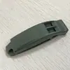 Apito de emergência de sobrevivência ao ar livre de frequência dupla com clipe anti-perda e som agudo curvo, equipamento de sobrevivência ao ar livre