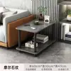 Mesa auxiliar y mueble de salón Uso doméstico Mueble lateral de sofá Mesa cuadrada Estante multicapa Mesa de centro pequeña rectangular simple