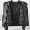 Chaqueta de Piel Genuina Nueva para Mujer Estilo Li Qin Otoño e Invierno 2026, Corta de Piel de Oveja con Cuello de Lana Desmontable y Abrigo de Plumas de Ganso