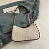 Nova Bolsa Feminina Primavera 2026, Nova Bolsa de Ombro Tecida em Palha da Moda Nicho, Bolsa Transversal Leve de Ombro Único para Mulheres