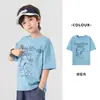 Camiseta de Verano para Niños Duoduo, Fresca, Transpirable, Top Infantil Fresco con Estampado, Ropa Deportiva Casual de Manga Corta