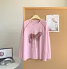 Camisa Rosa Leve e Respirável de Lyocell com Estampa, Manga Longa, Proteção Solar, Top Soltinho Semi-Transparente para Ar Condicionado de Verão para Mulheres
