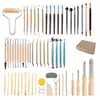 Herramientas de Arcilla Blanda para Plástico Artístico Juego de 10 Piezas Juego Transfronterizo de 36 Piezas de Palillos para Píldoras Herramientas de Modelado para Escultura de Cerámica DIY