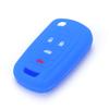Adecuado para Opel Plegable 4 Botones Cubierta de Silicona para Llave Bolsa para Llave de Bloqueo de Aceite Recorte de Logo de Coche Cubierta Protectora para Mando a Distancia del Coche