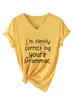 Estoy silenciosamente correcto En stock simple casual transfronteriza mujer cuello en V camiseta Amazon holgada manga corta