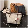 Bolsa Tote de Moda 2026 para Trabalho Feminino, Bolsa de Ombro de Grande Capacidade, Bolsa de Mão Simples e Versátil Estilo Coreano