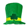 Sombrero de Fiesta Irlandés St. Sombrero de Trébol del Día de San Patricio con Barba Sombrero de Copa Irlandés Sombrero de Copa de Actuación