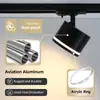 Luz de riel GX53 transfronteriza de 110v sin fuente de luz principal, uso comercial para salas de estar, tiendas de ropa y salas de exposiciones, foco de riel LED de tres colores