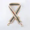Correa de bolso versátil de lona de nailon colorida y ensanchada para mujer, accesorio de correa ancha para el hombro, adecuada para llevar al hombro o cruzada, reemplazable y ajustable