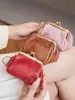 Nuevo monedero de clip retro creativo mini bolsillo de almacenamiento bolsa dorada monedero estilo japonés bolsa portátil para guardar monedas