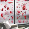 Pegatinas de Pared Personalizadas de Halloween, Pegatinas Transfronterizas Pequeñas de Huella de Mano Sangrienta, Decoración de Fondo para Fiesta de Halloween, Pegatinas Estáticas