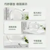 Jarrón de micro paisajismo de vidrio de borosilicato alto con boca inclinada, botella ecológica para suculentas, recipiente para paisajismo con musgo DIY, venta al por mayor transfronteriza