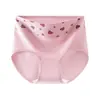 Pantaletas de algodón puro para mujer de cintura alta con control de abdomen para verano, con estampado de letras, levanta glúteos, alta elasticidad, no aprietan, con estampado floral de rosas
