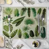 Hojas Verdes posavasos para plato de restaurante occidental