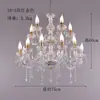 Nuevos accesorios para bodas: Candelabro de cristal acrílico estilo europeo de doble capa, decoración de techo de hierro forjado para salón de bodas, marcador de pasillo de escenario T.
