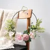 Sequência de Molas de Meio Anel Design de Flores Artificiais de Parede Buquê de Casamento Decoração de Parede Rosa Decoração de Casa Flores Artificiais