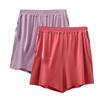 Pantalones cortos de verano para mujer, de modal, talla grande, con bolsillos, antiluz, de tres piezas, de cintura alta, informales, para el hogar, paquete de 2