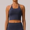 Amazon Europeia e Americana Sexy Colete de Yoga para Pescoço com Almofada Costas Bonitas Justo Casual Corrida Secagem Rápida Roupa Íntima Esportiva para Mulheres