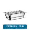 Estufa de buffet de acero inoxidable, estufa de buffet con calefacción eléctrica, estufa de calentamiento transparente con tapa abatible, olla de calentamiento para cafetería de hotel