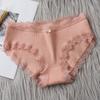 2203 Fabricante Ropa Interior de Mujer Estilo Japonés Encaje en la Entrepierna Sexy Transpirable Cintura Media Calzones para Niñas