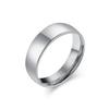 Anillo Sencillo Liso de Acero de Titanio Estilo Europeo y Americano Chapado en Oro de 18 Quilates Que No Se Desvanece, Joyería de Anillo para Parejas, Venta Directa del Fabricante