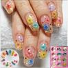 Caja de tiras de flores secas de 12 colores para manicura, joyería tridimensional, flores secas, calcomanías para uñas de flores reales, venta al por mayor de fábrica
