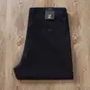 Estación Europea Verano Delgado Algodón Lyocell Dosificación Elástico Suave Transpirable Hombres Gris Negocio Rectos Casuales Pantalones