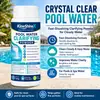 Pó Clarificante Purificador de Água para Piscina KineShineX se dispersa rapidamente e auxilia na sedimentação de partículas suspensas, trabalhando em conjunto com o sistema de circulação