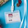 Portatarjetas Transparente Impermeable y a Prueba de Polvo Esmerilado Youhe 6614, Disponible en 8 Colores, Adecuado para Tarjetas de Identificación Laborales, Tarjetas de Estudiante, Tarjetas de Acceso y Gafetes