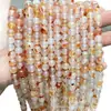 Pulsera de Ágata Roja Natural con Cuentas Sueltas, Cuentas Redondas, Accesorios para Joyería DIY, Venta al por Mayor en Stock, Pulsera de Cuentas Sueltas para Mujer